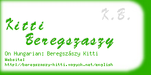 kitti beregszaszy business card